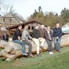Widderclub Saar und Rheinland-Nassau in Oederan/ Sachsen in der Räuberschänke bei der Frühjahrstagung der AG Widderzüchter von links nach rechts; Thomas Lenz, Stefan Simon, Manuel Fehrenz, Walter Fehrenz, Silvana Lenz und Gerold Mathes